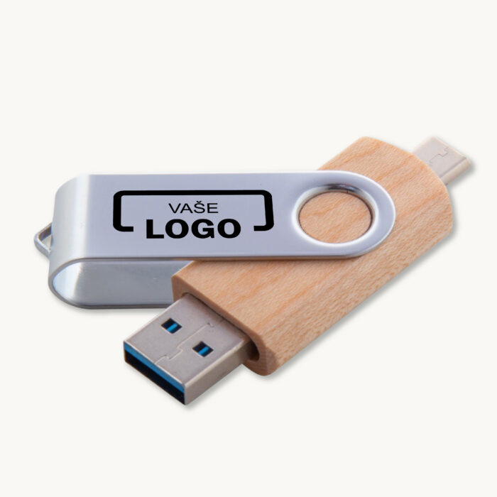 Rotační OTG 16 a 32 GB USB klíče s vlastním potiskem loga