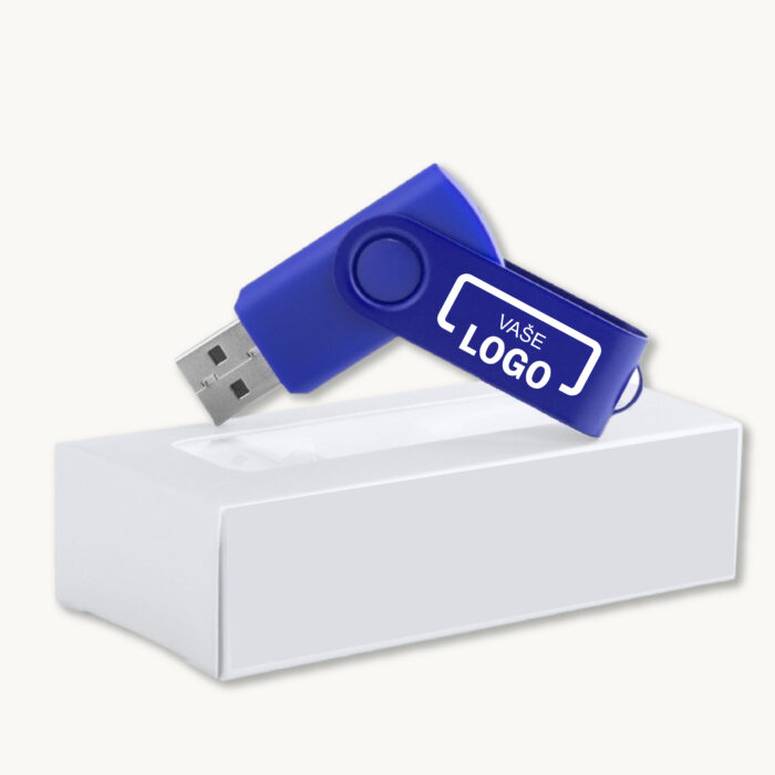 Rotační 16 GB usb klíče s vlastním potiskem loga